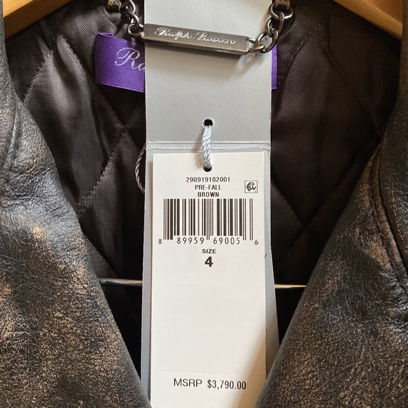 Ralph Lauren Collection Leather Moto Jacket - Picture 4 of 6